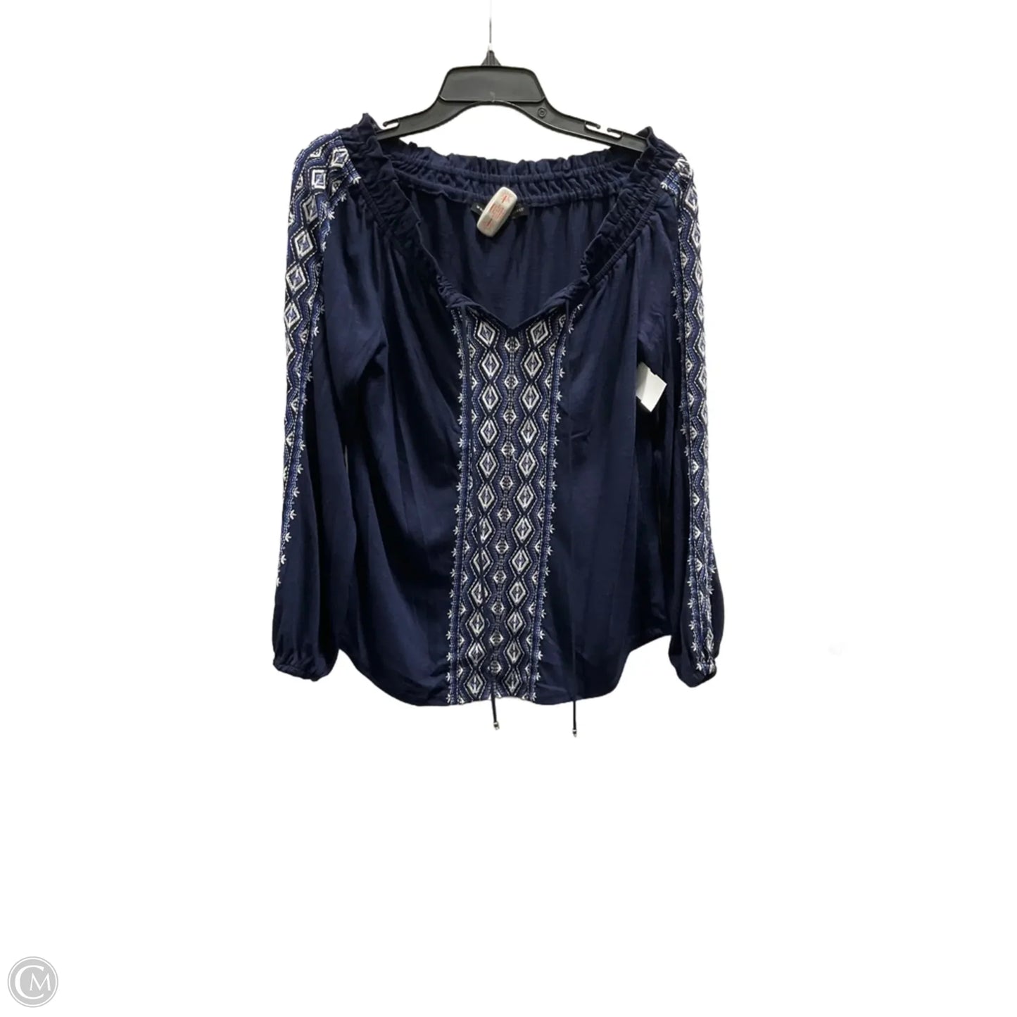 Top Long Sleeve By White House Black Market In Blue, Size: S