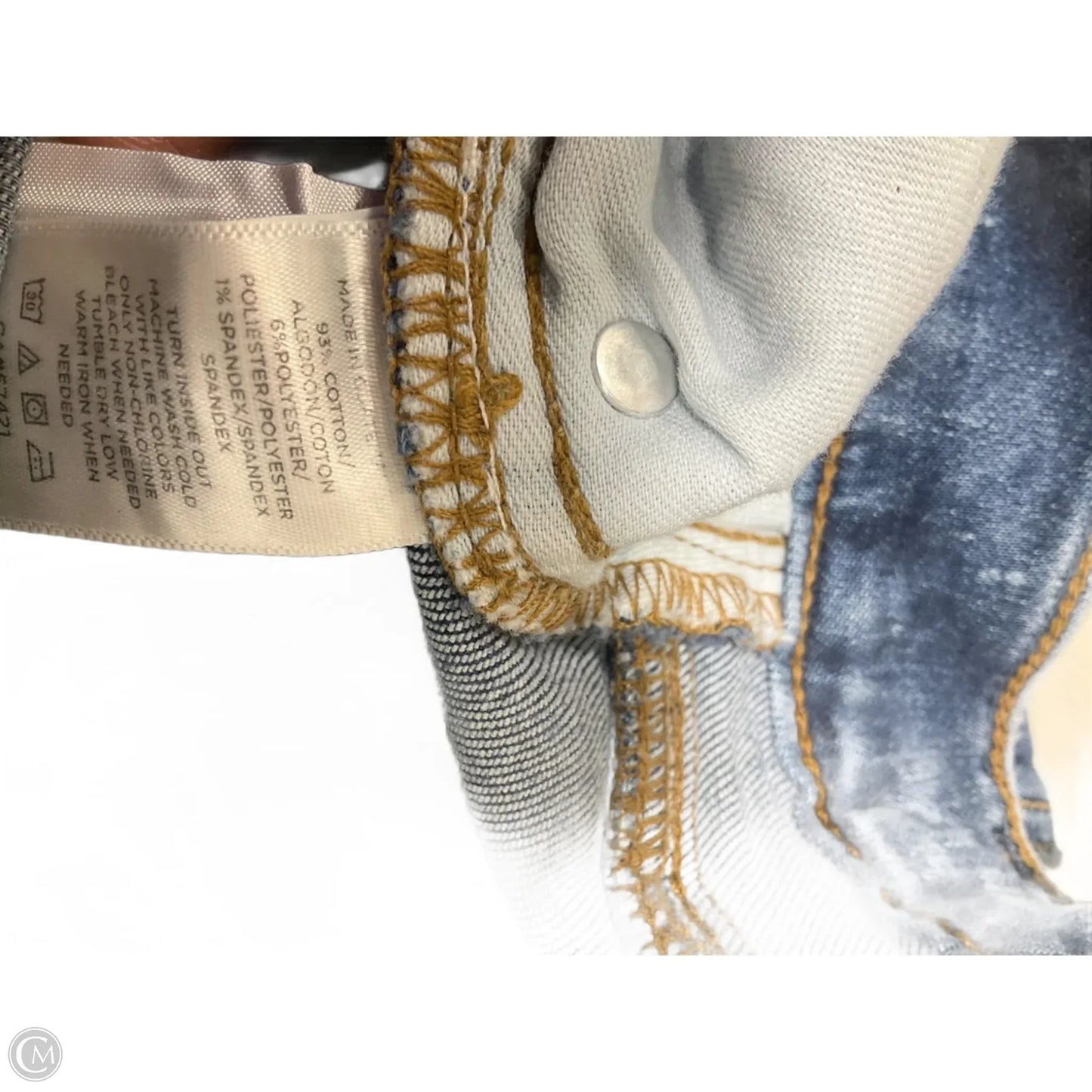 Jeans Skinny By Loft In Blue Denim, Size: 10