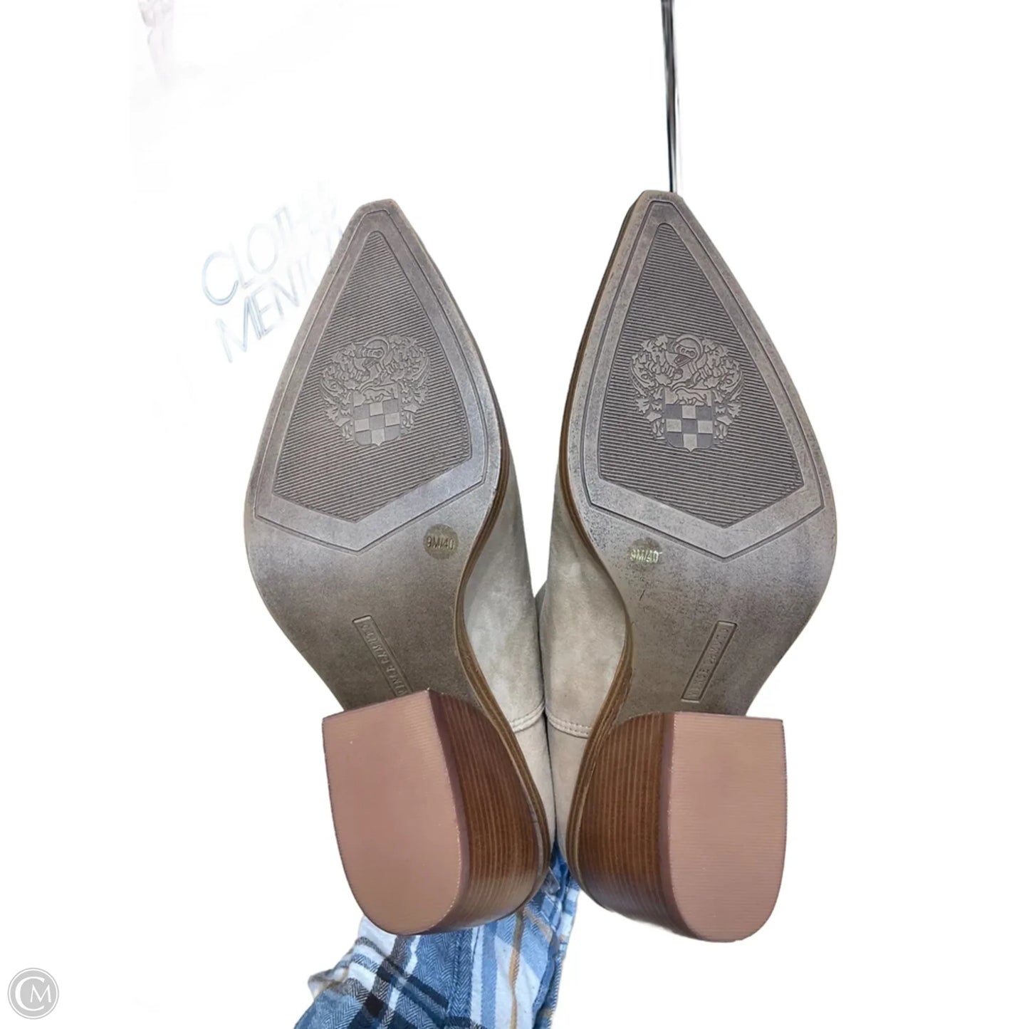 Boots Ankle Heels By Vince Camuto In Brown, Size: 9