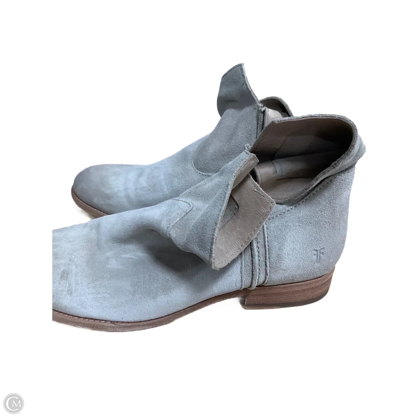 Boots Designer By Frye In Grey, Size: 9
