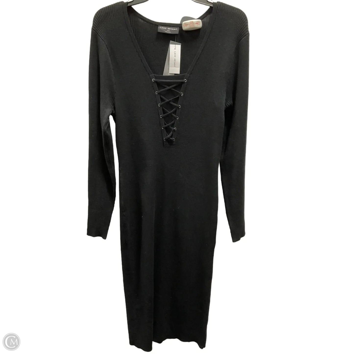 Dress Casual Maxi By Lane Bryant In Black, Size: 14