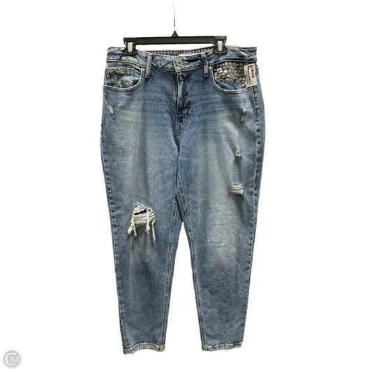 Jeans Skinny By Edgely In Blue Denim, Size: 16