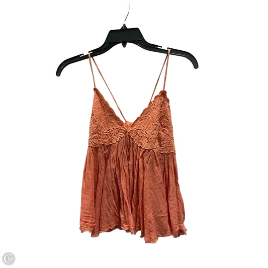 Top Sleeveless By Free People In Orange, Size: Xs