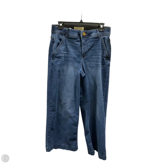 Jeans Wide Leg By Democracy In Blue Denim, Size: 10