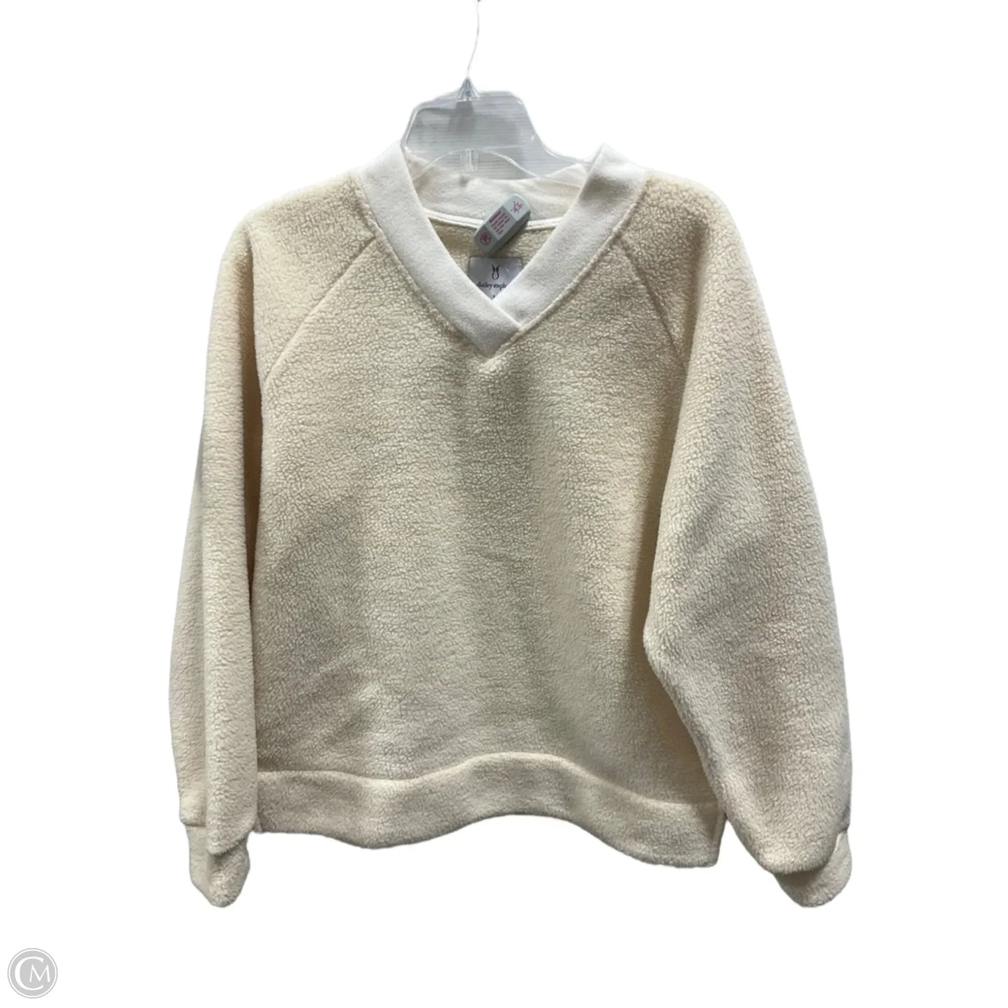 Top Long Sleeve By Cmc In Cream, Size: S