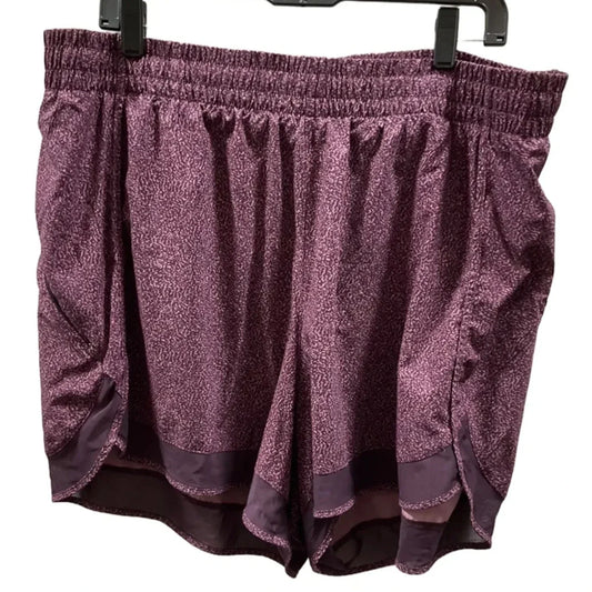 Athletic Shorts By Athleta In Purple, Size: 2x