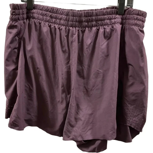 Athletic Shorts By Athleta In Purple, Size: 2x