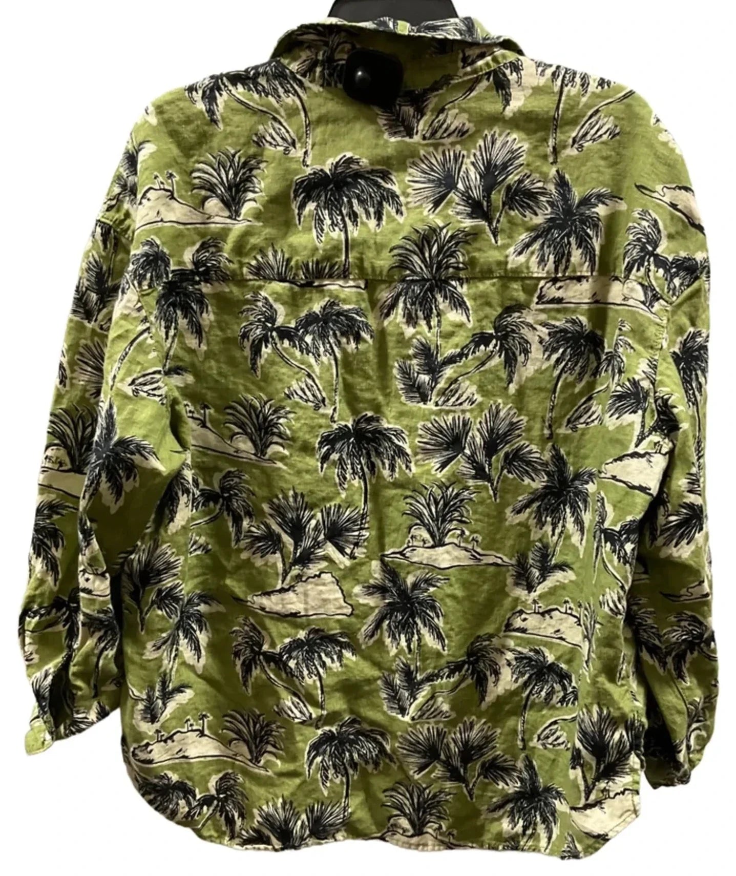 Blouse Long Sleeve By Tahari In Green, Size: Xl