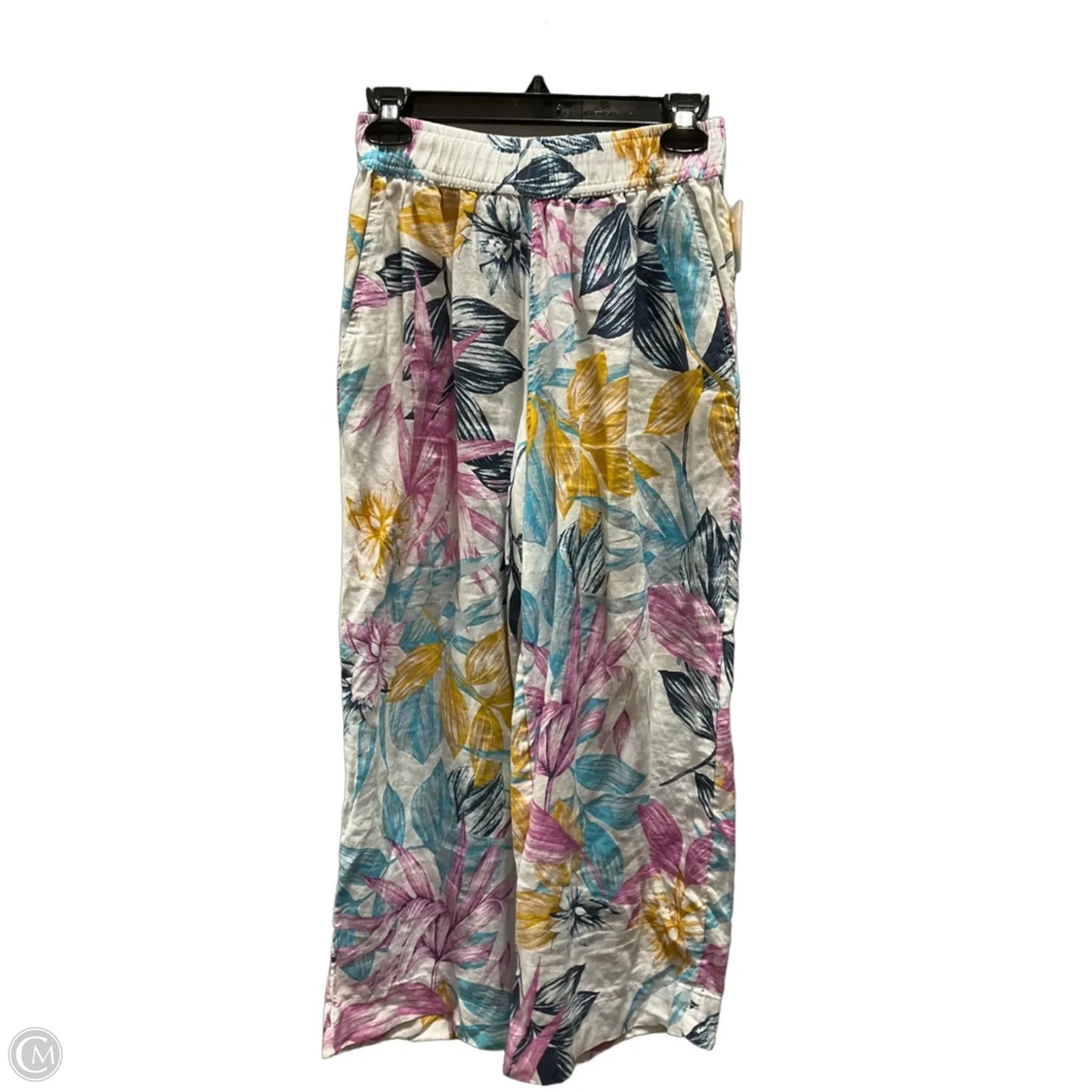 Pants Linen By C And C In Floral Print, Size: S