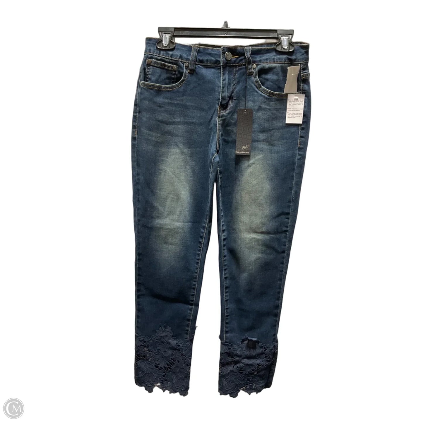 Jeans Straight By Earl Jean In Blue Denim, Size: 6