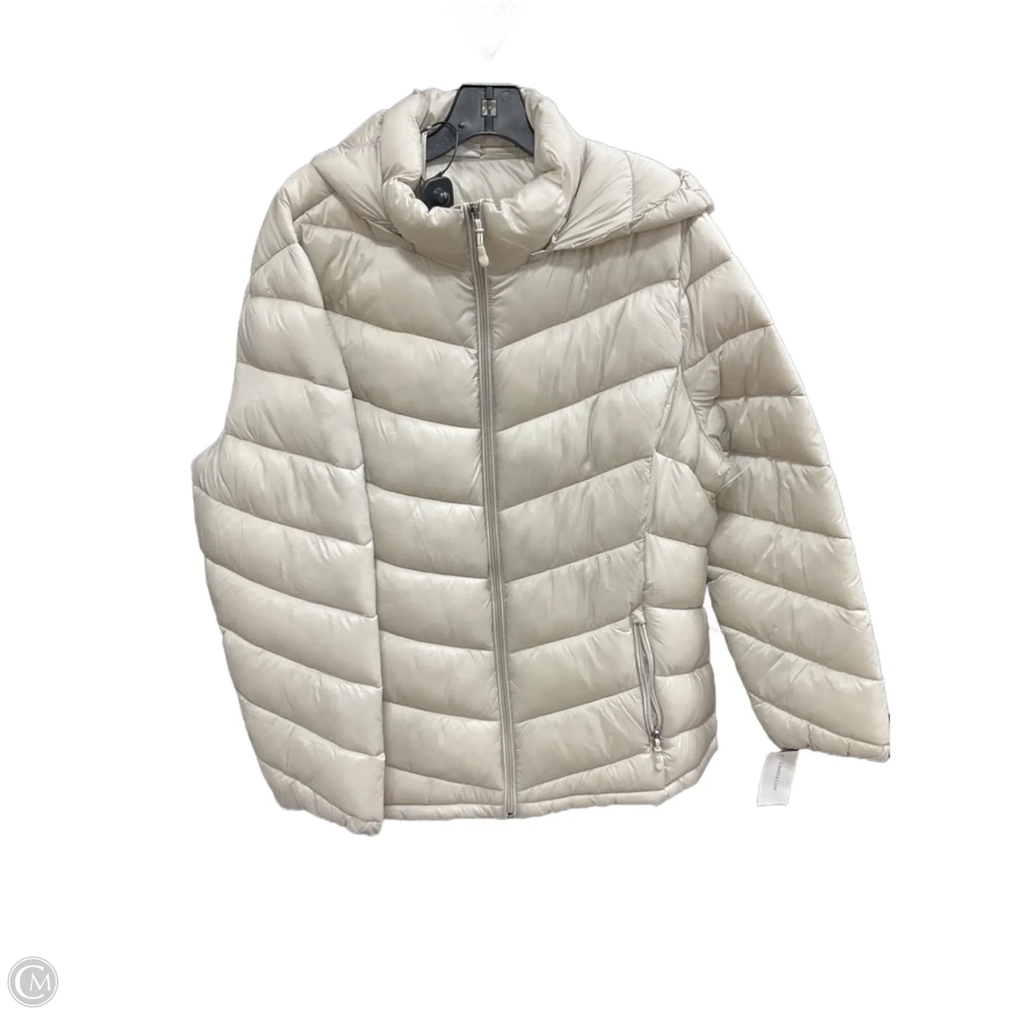 Coat Puffer & Quilted By Charter Club In Beige, Size: Xxl