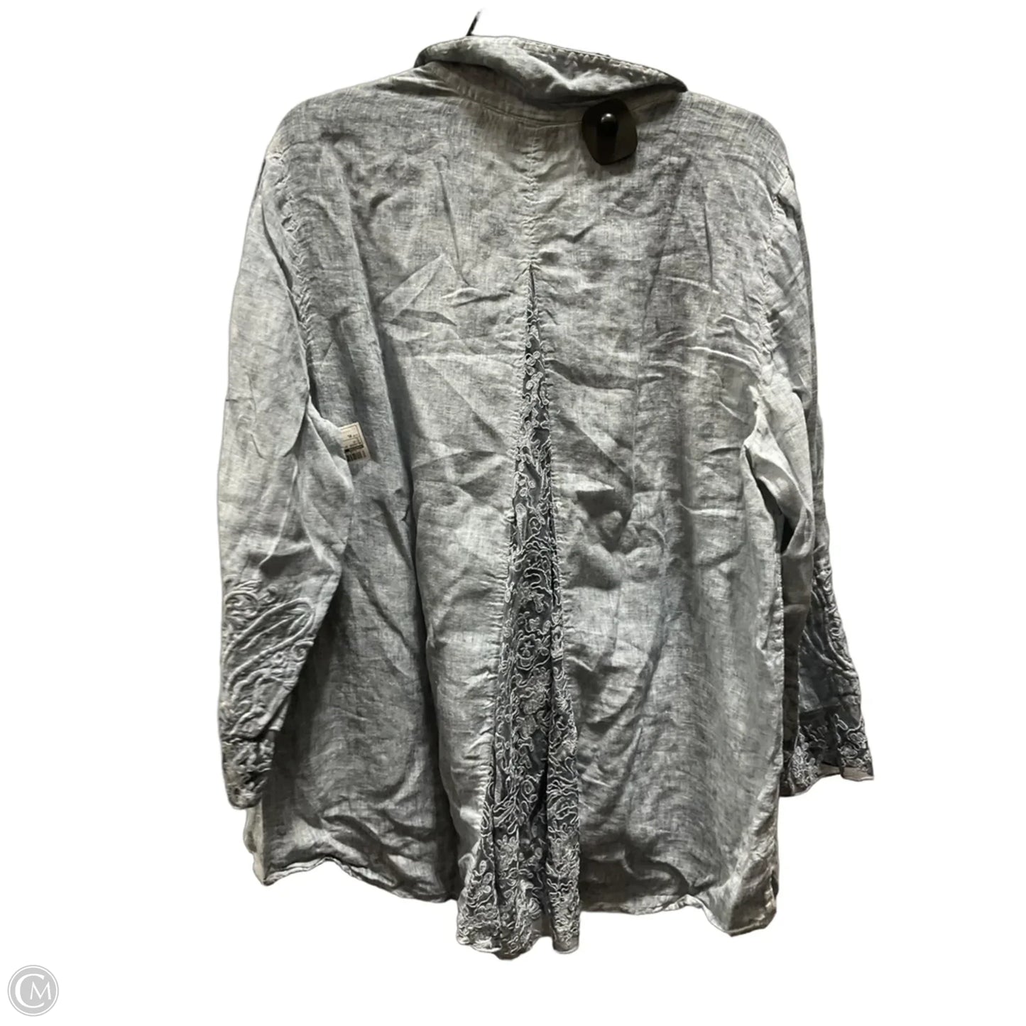 Blouse 3/4 Sleeve By Chicos In Blue, Size: Xl