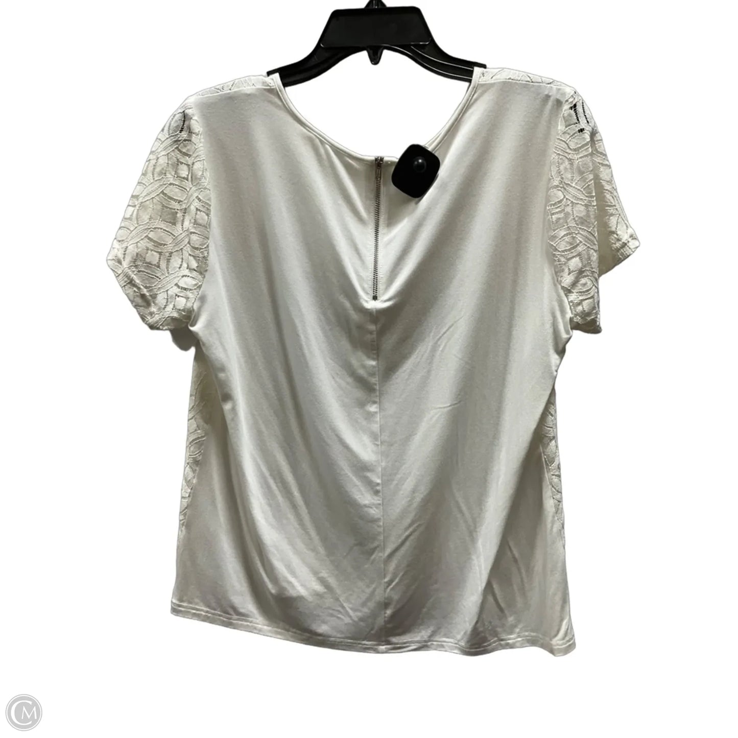 Top Short Sleeve By Market & Spruce In White, Size: L