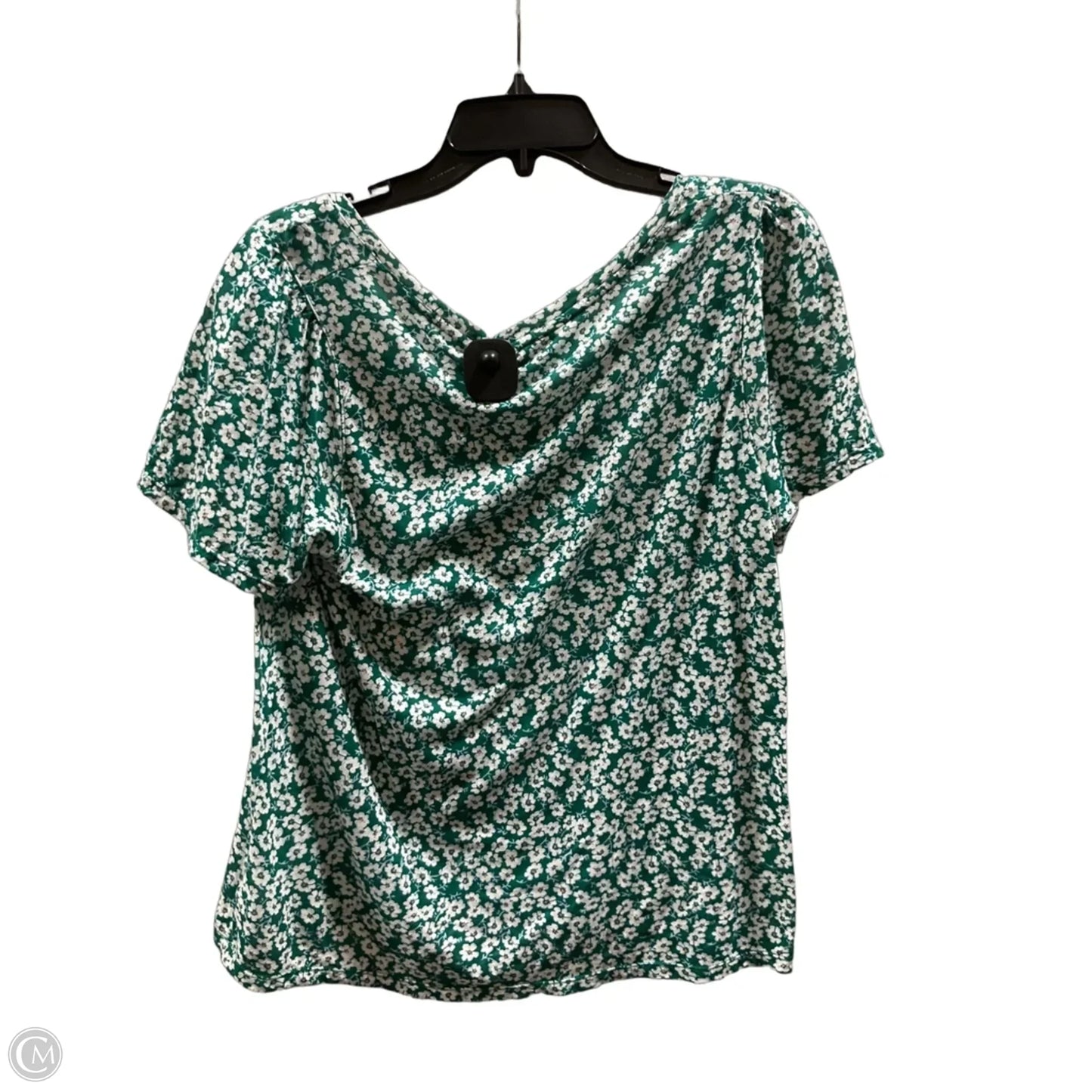Top Short Sleeve By Lucky Brand In Green, Size: M