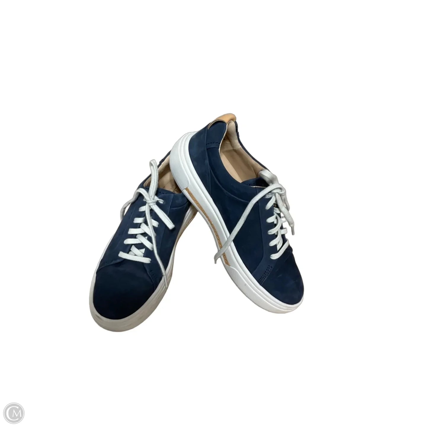 Shoes Sneakers By Clarks In Blue, Size: 7