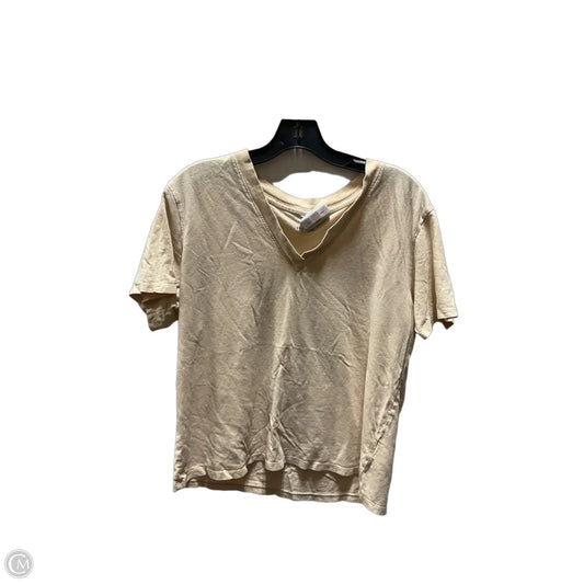 Top Short Sleeve By Everlane In Tan, Size: M