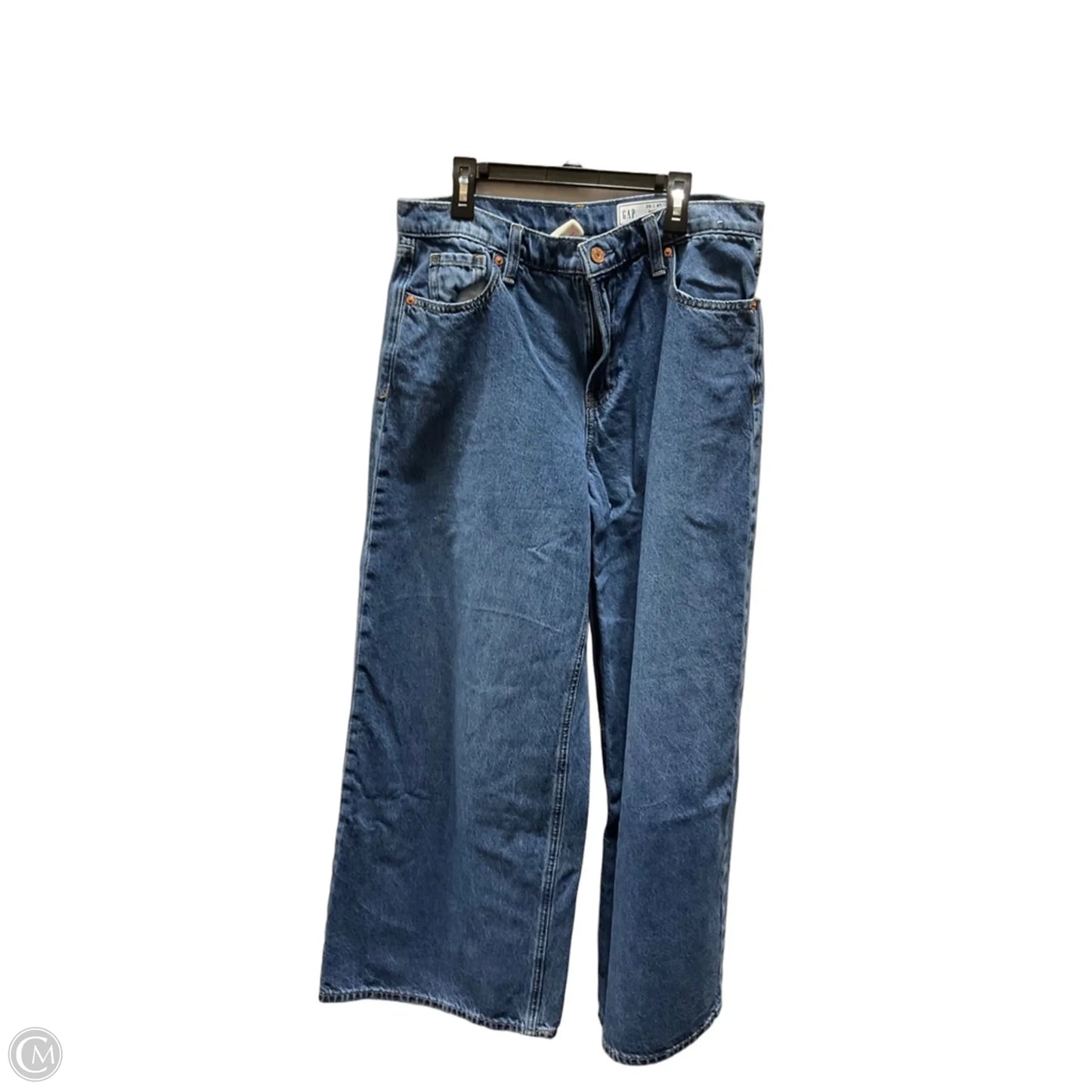 Jeans Wide Leg By Gap In Blue Denim, Size: 6