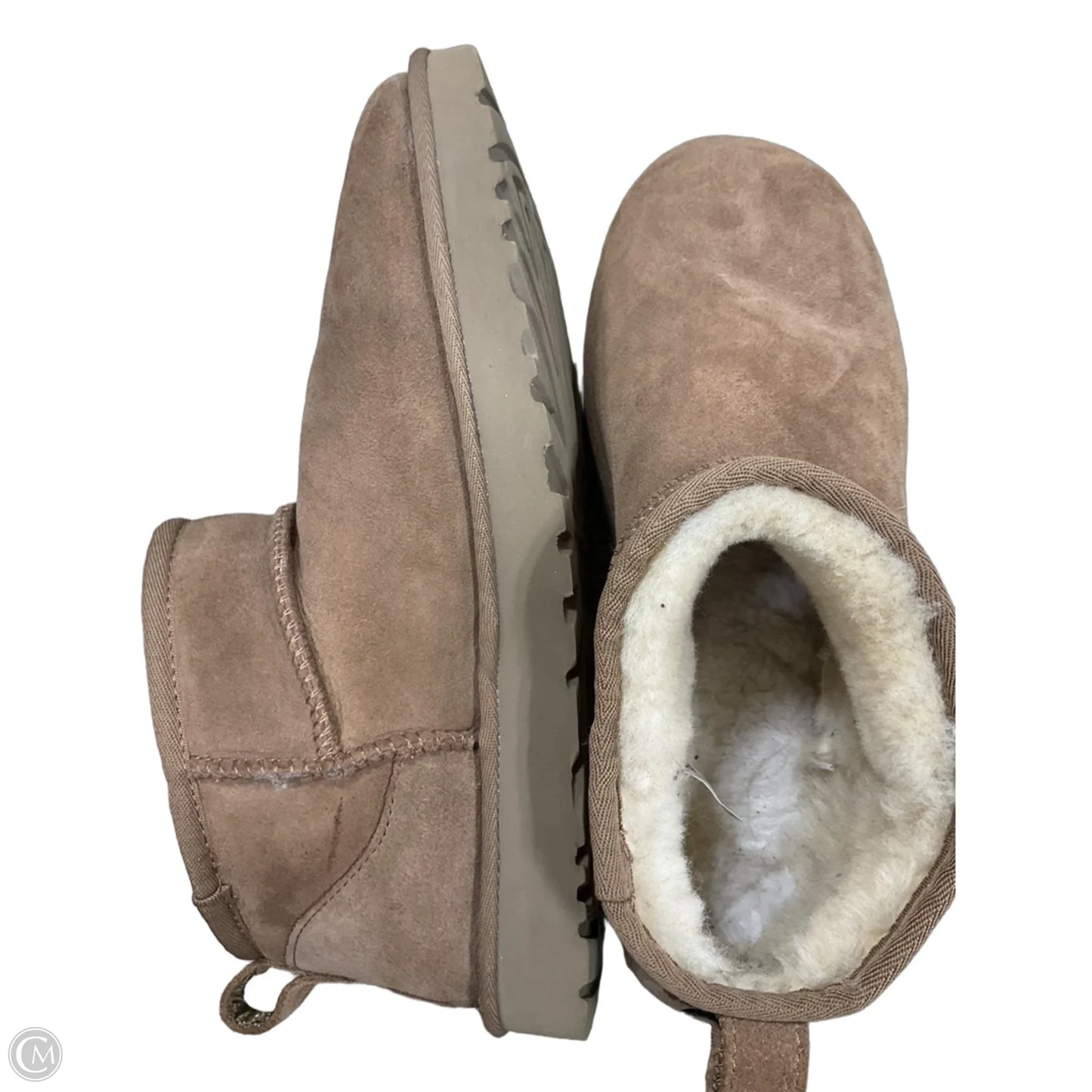Boots Ankle Flats By Ugg In Brown, Size: 11