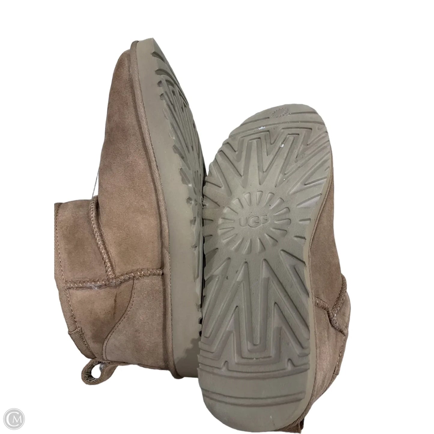 Boots Ankle Flats By Ugg In Brown, Size: 11