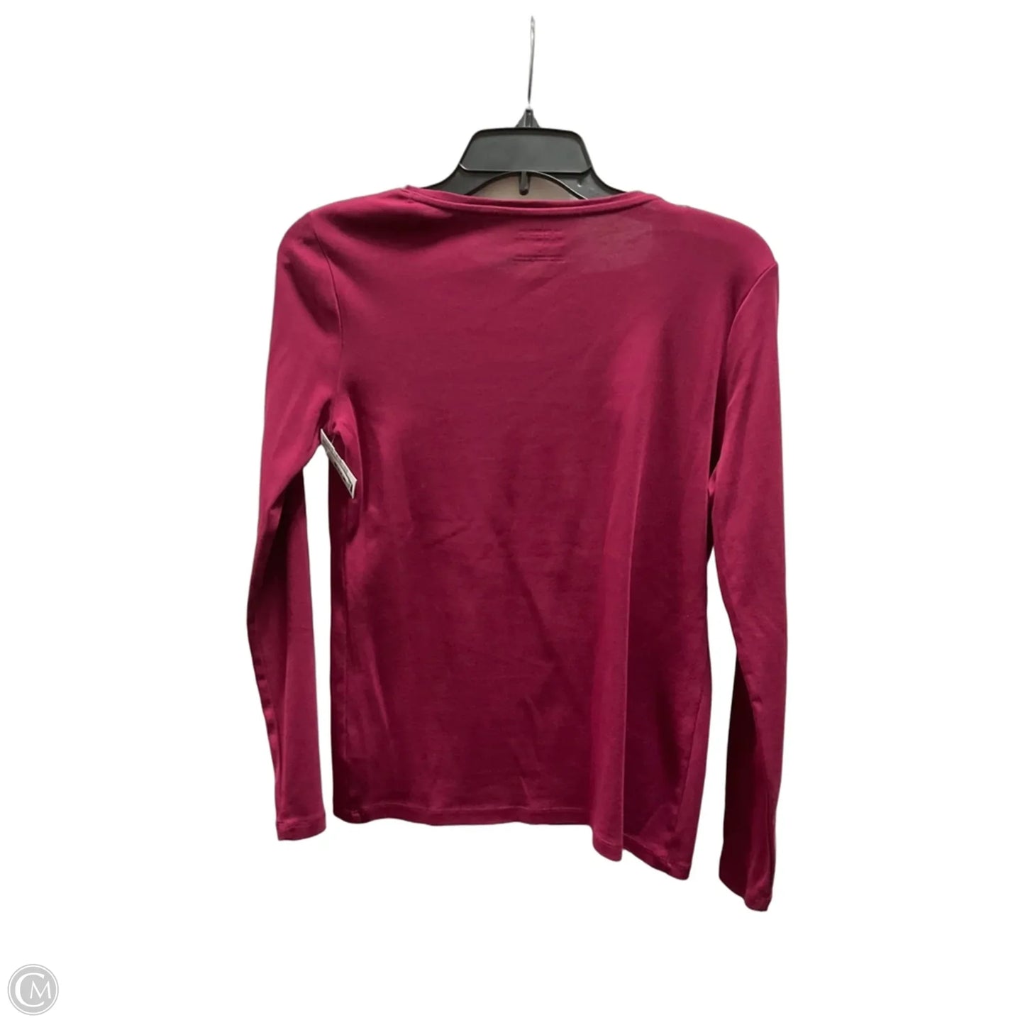 Top Long Sleeve Basic By Talbots In Pink, Size: S