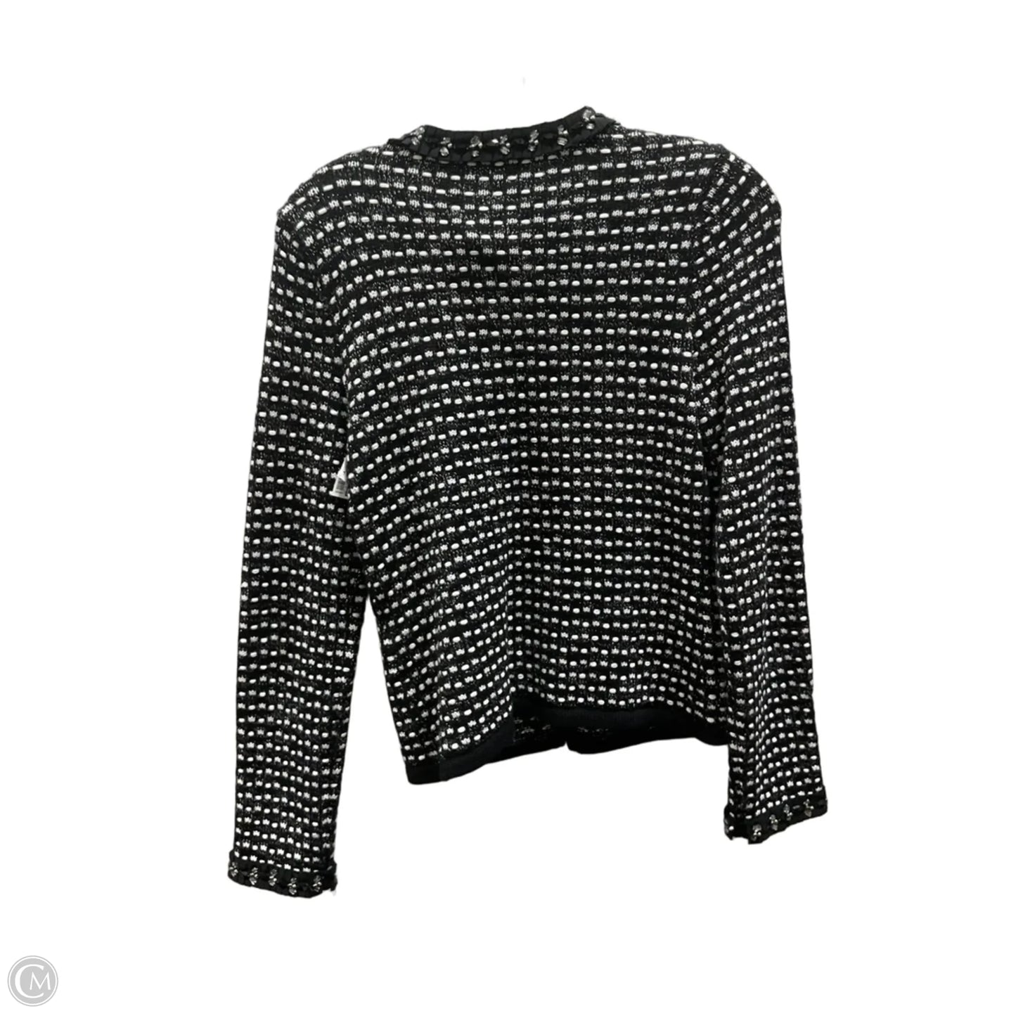 Cardigan By White House Black Market In Black & White, Size: Xs