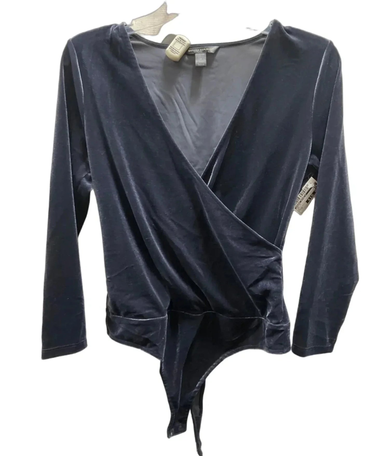 Top Long Sleeve By Banana Republic In Navy, Size: M