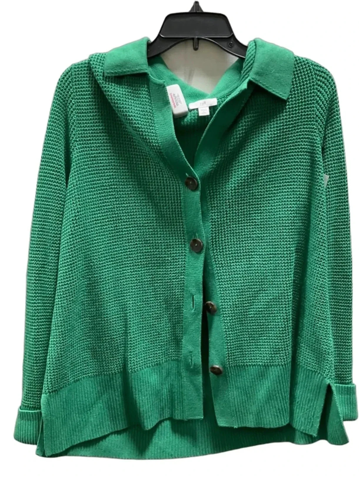 Cardigan By J. Jill In Green, Size: Lp