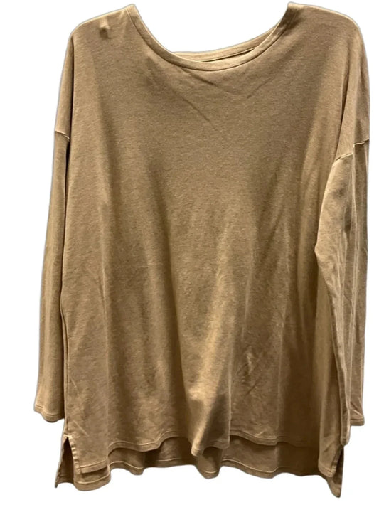 Top Long Sleeve By J. Jill In Brown, Size: L