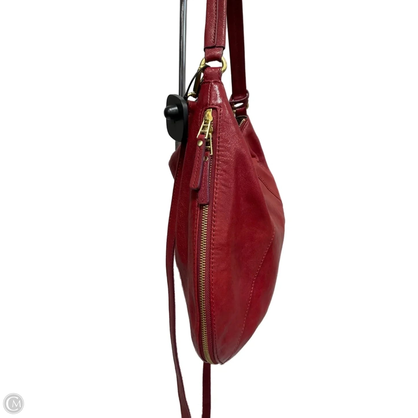 Crossbody Leather By Fossil, Size: Large