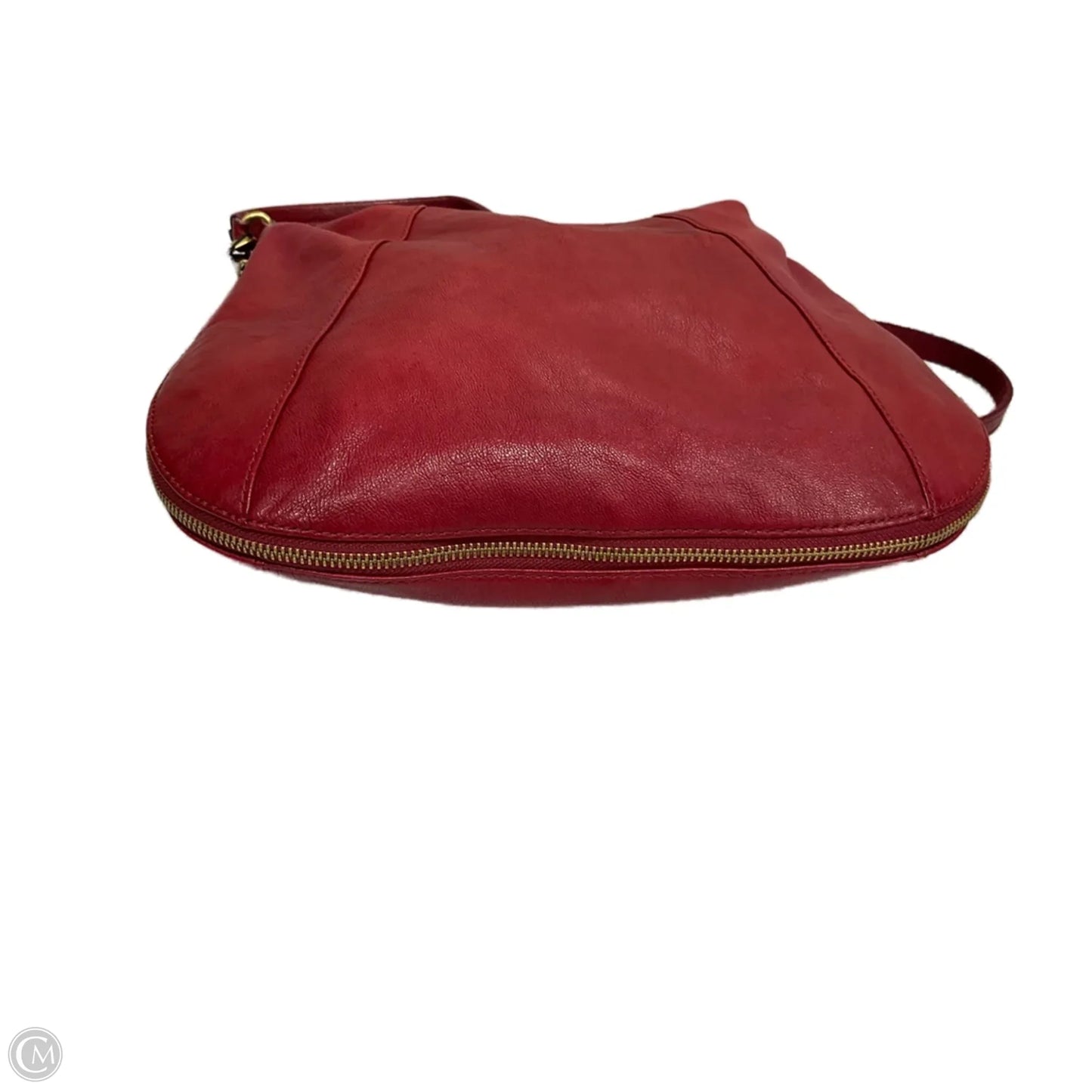 Crossbody Leather By Fossil, Size: Large