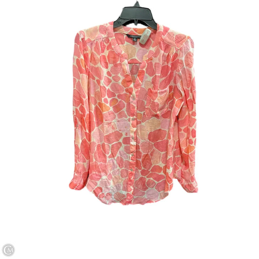 Top Long Sleeve By Zac And Rachel In Multi-colored, Size: M
