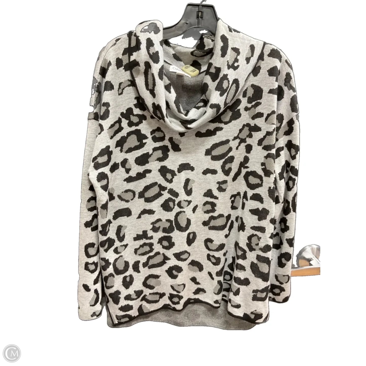 Sweater By Calvin Klein In Animal Print, Size: L