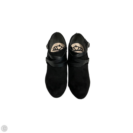 Boots Ankle Heels By Fergalicious In Black, Size: 7.5