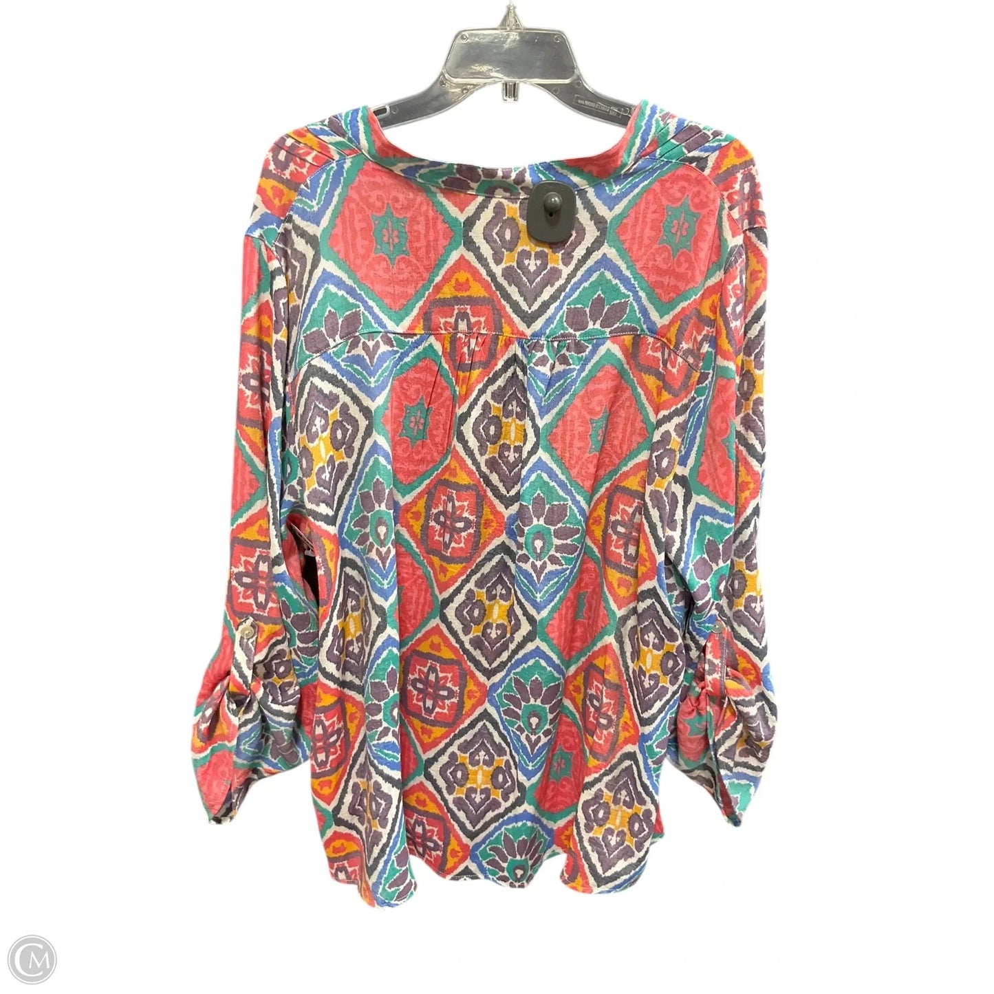 Top Long Sleeve By Ruby Rd In Multi-colored, Size: 1x