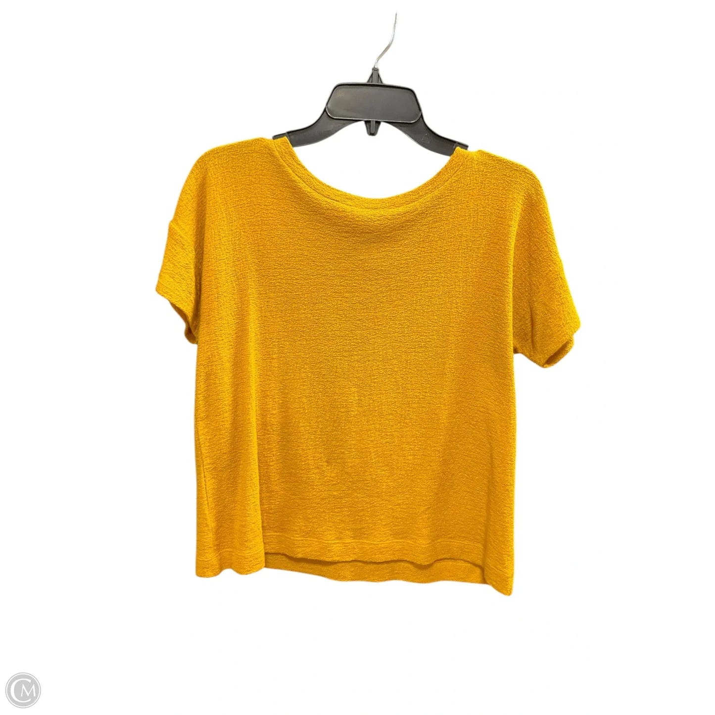 Top Short Sleeve By Loft In Yellow, Size: Sp