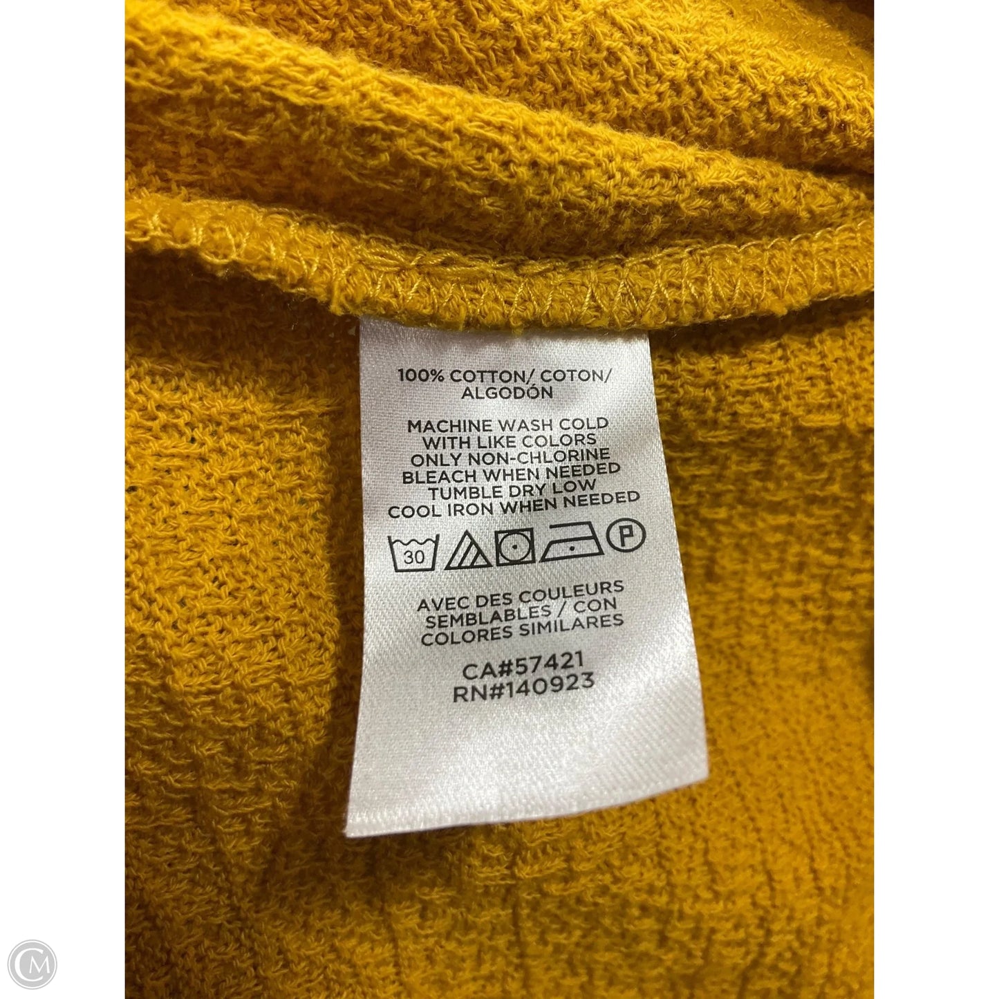 Top Short Sleeve By Loft In Yellow, Size: Sp