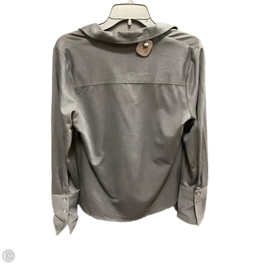 Blouse Long Sleeve By Liz Claiborne In Black, Size: M