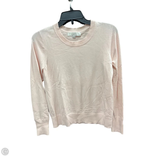Top Long Sleeve By Loft In Pink, Size: S