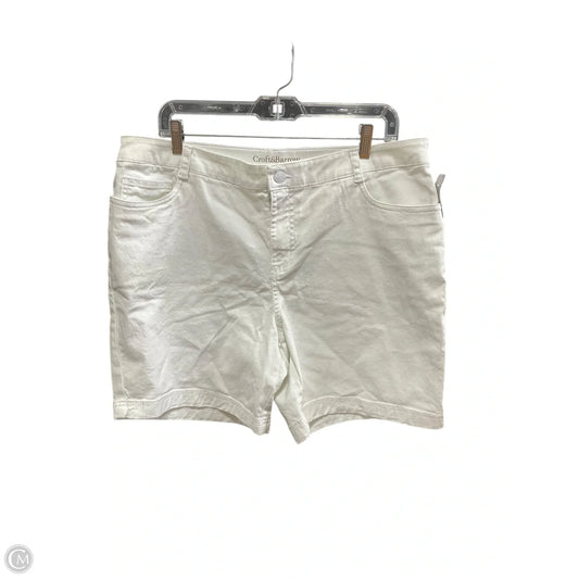 Shorts By Croft And Barrow In White, Size: 16