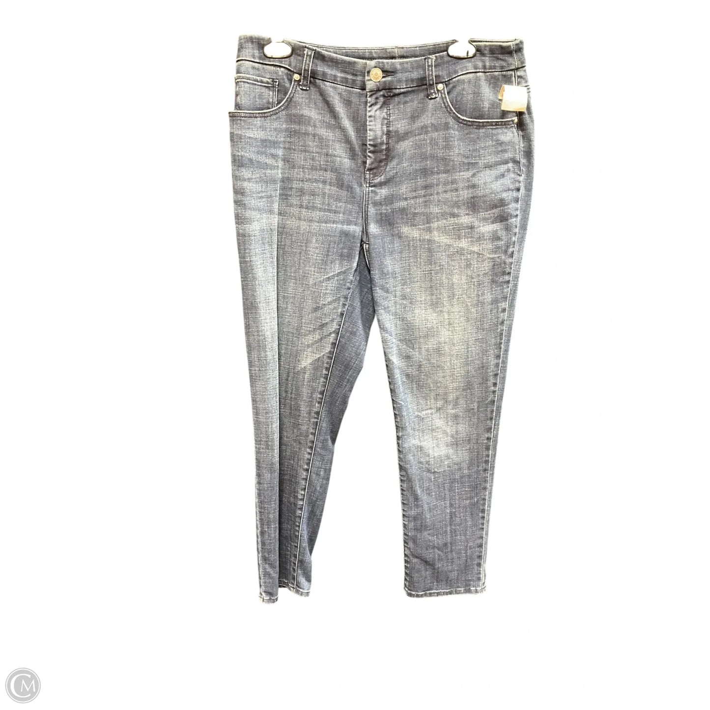 Jeans Straight By Chicos In Blue Denim, Size: 6