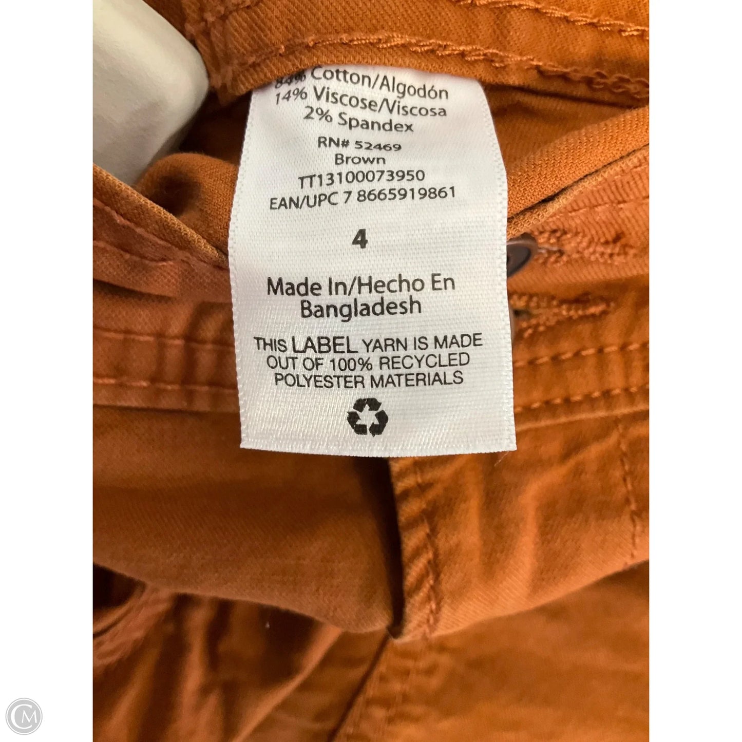 Shorts By Time And Tru In Orange, Size: 4