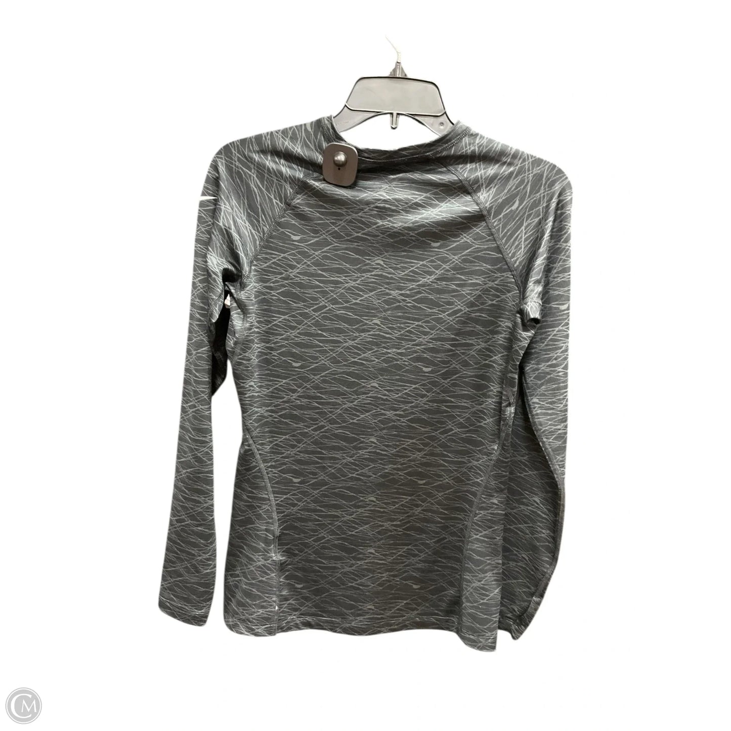 Athletic Top Long Sleeve Crewneck By Nike In Black, Size: M