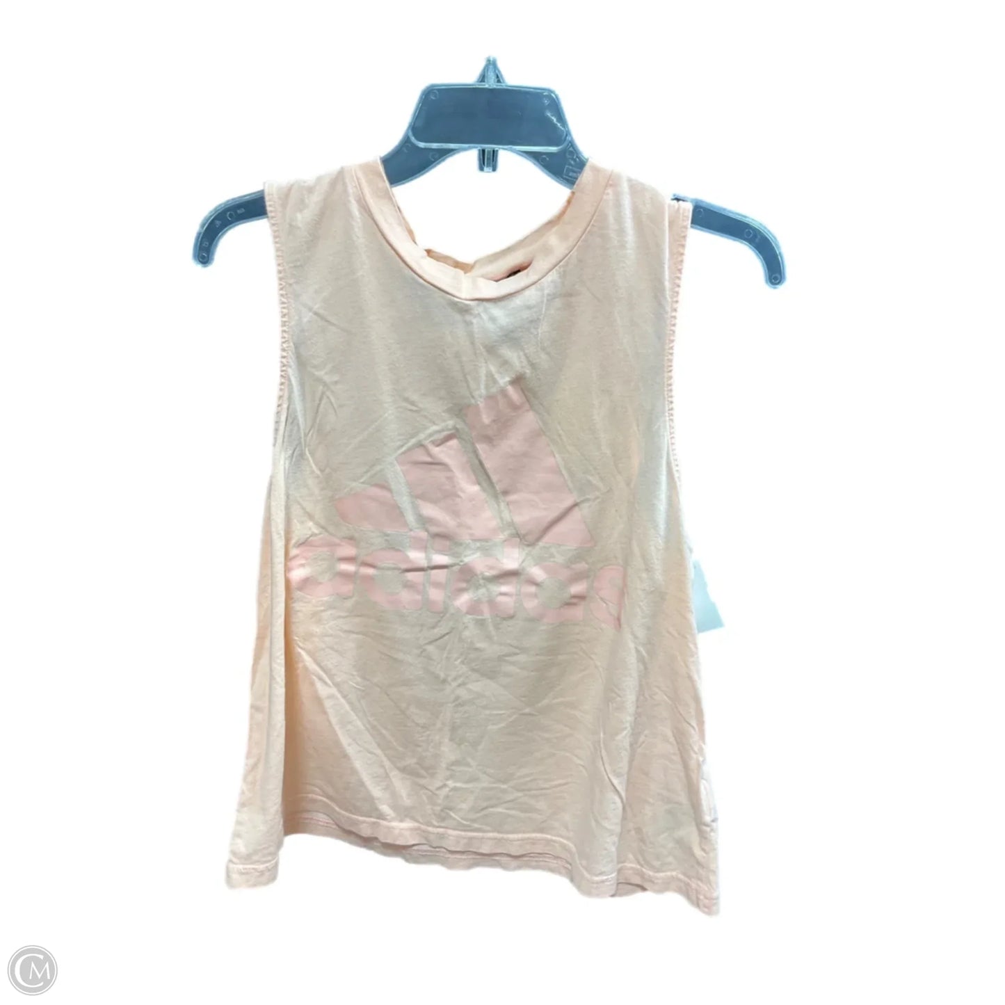 Athletic Tank Top By Adidas In Orange, Size: L