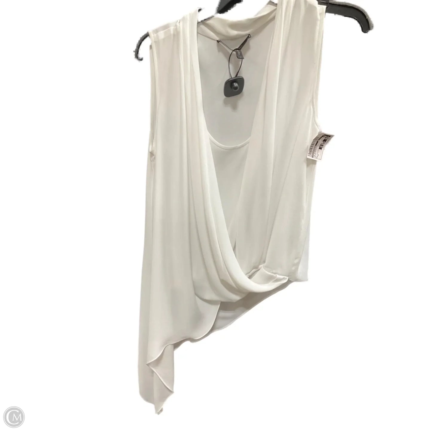 Top Sleeveless By Bcbgmaxazria In White, Size: S