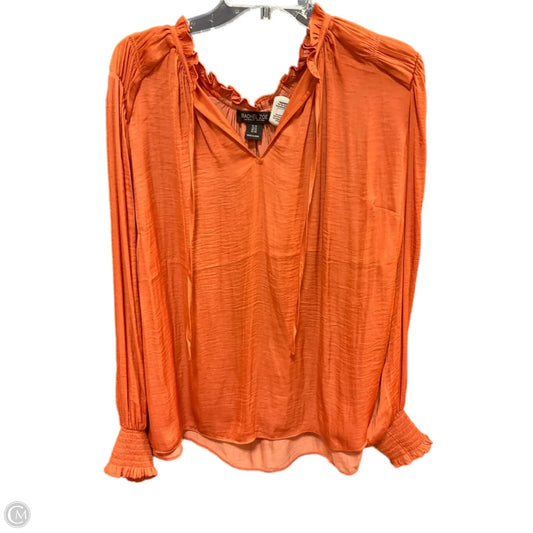 Top Long Sleeve By Rachel Zoe In Orange, Size: 1x