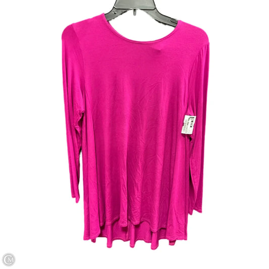 Top Long Sleeve By Eileen Fisher In Purple, Size: M
