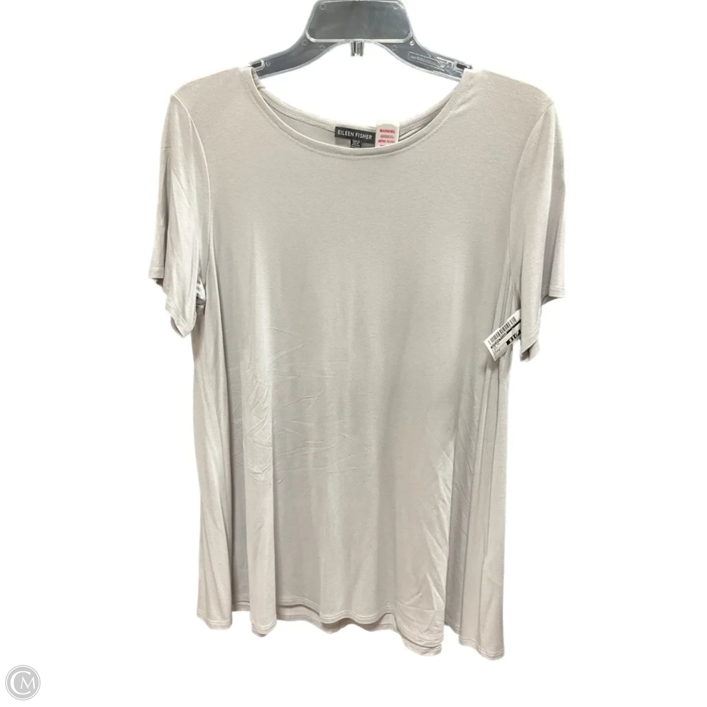 Top Short Sleeve By Eileen Fisher In Grey, Size: M