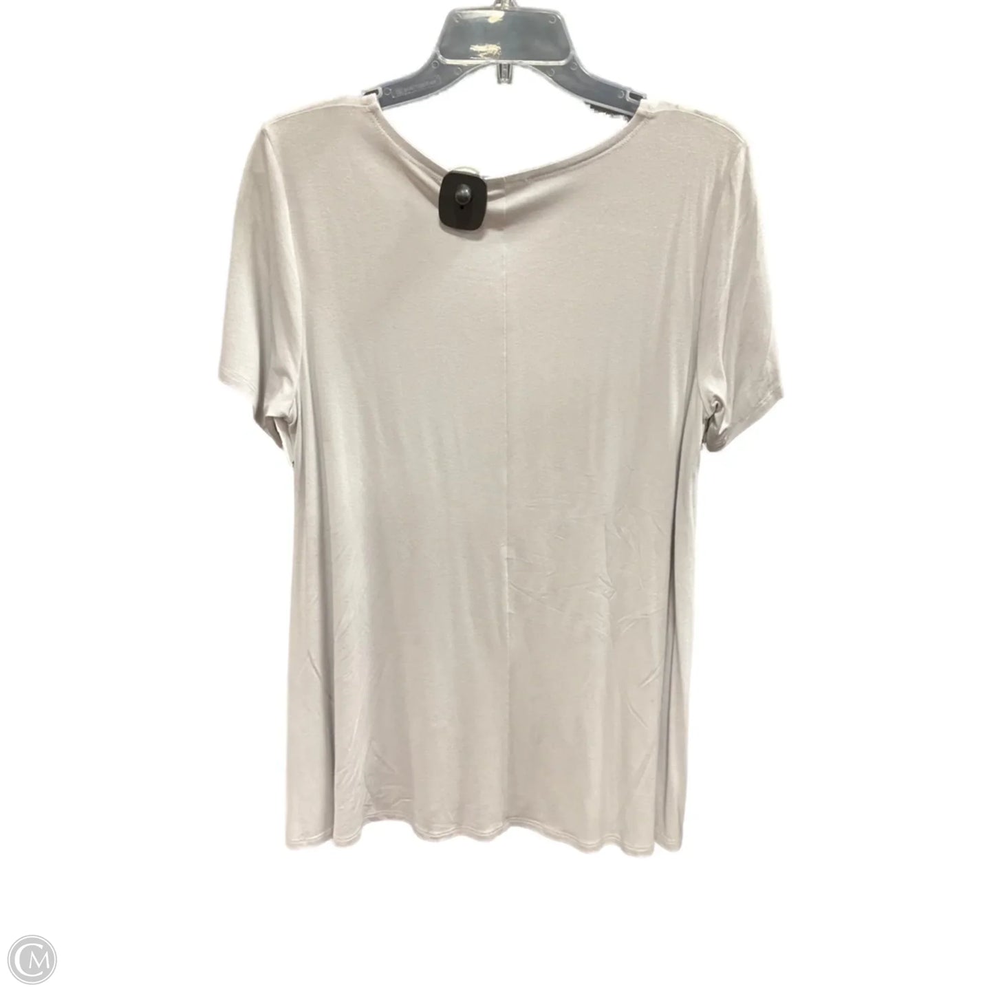 Top Short Sleeve By Eileen Fisher In Grey, Size: M