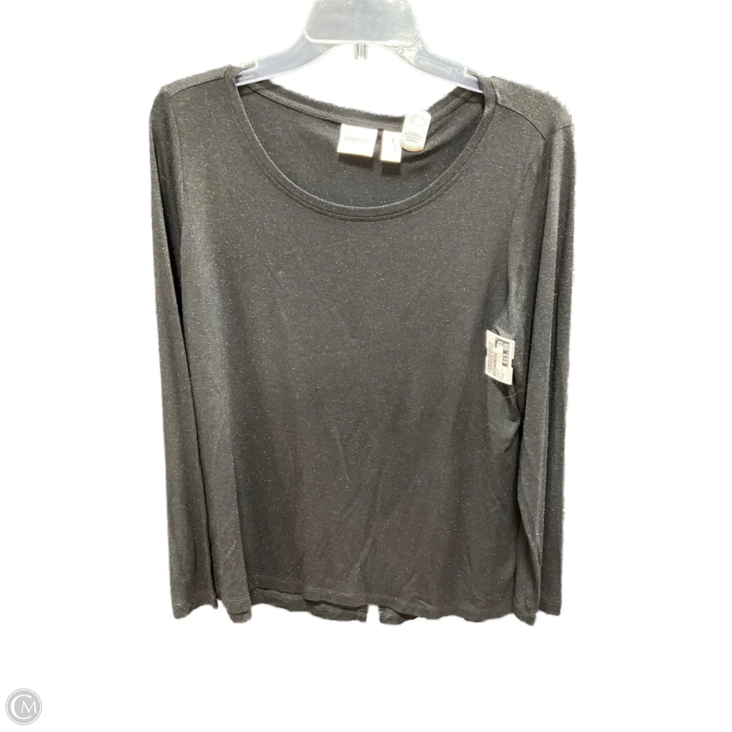 Top Long Sleeve By Zenergy By Chicos In Black, Size: M