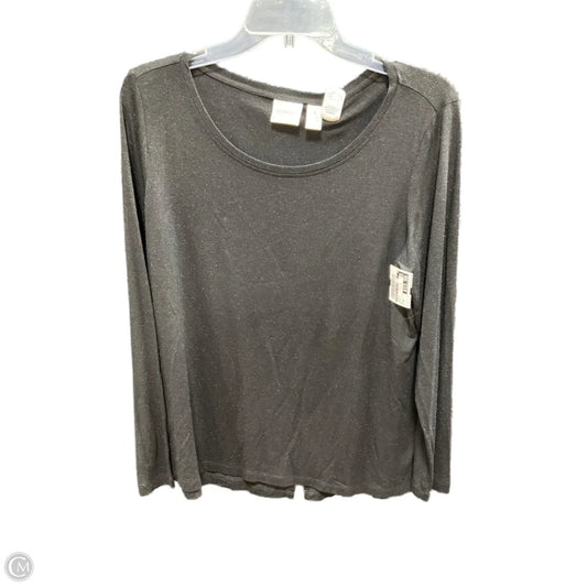 Top Long Sleeve By Zenergy By Chicos In Black, Size: M